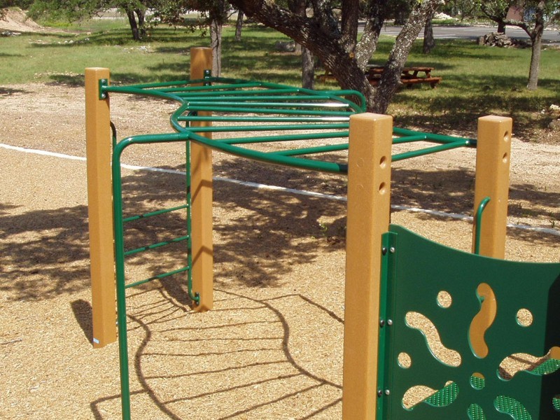 "S" Shaped Hanging Bars Commercial Playground Equipment